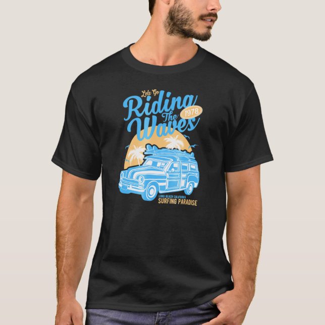T-shirt Le Surf Hippie Van California (Devant)