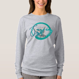 T-shirt Le surf   Manche longue pour femmes
