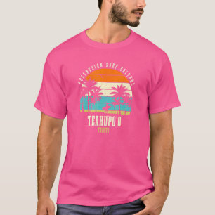 T-shirt Le surf Teahupo'o Tahiti culture du Surf polynésie