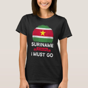 T-shirt Le Surinam Dit Que Je Dois Aller Héritage Surinama