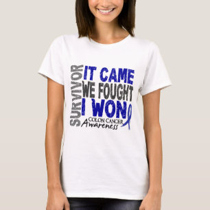 T-shirt Le survivant de cancer du colon qu'il est venu