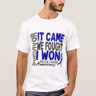 T-shirt Le survivant de cancer du rectum qu'il est venu