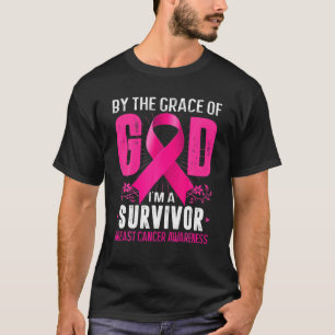 T-shirt Le survivant du cancer du sein soutient le ruban r