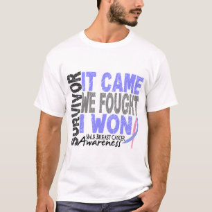 T-shirt Le survivant masculin de cancer du sein qu'il est