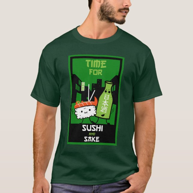 T-shirt Le Sushi Et Le Sake (Devant)
