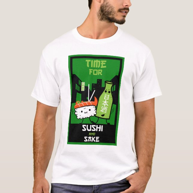 T-shirt Le Sushi Et Le Sake (Devant)