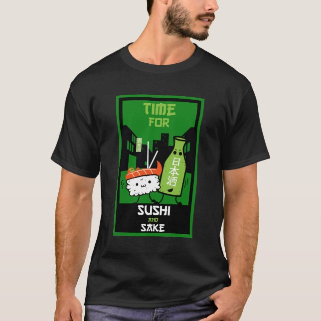 T-shirt Le Sushi Et Le Sake (Devant)