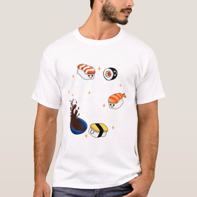 T-shirt Le Sushi Me Rend Heureux (Devant)