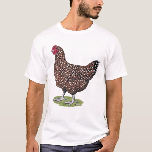 T-shirt Le Sussex :  Poule tachetée (Devant)
