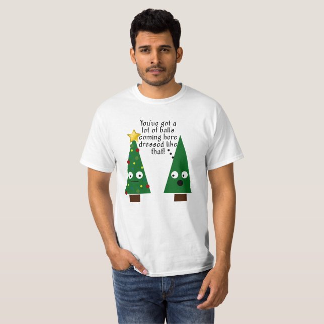 T-shirt Le sweatshirt des hommes de mauvais goût de Noël (Devant entier)