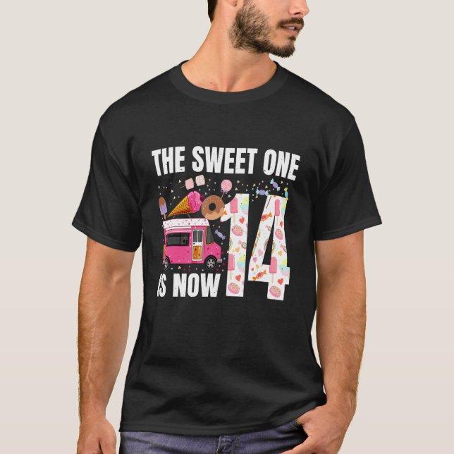 T-shirt Le Sweet One Est Maintenant 14 Ans 14E Anniversair (Devant)