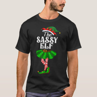 T-shirt Le Sy Elf Xmas Drôle de Noël Correspondant à la Fa