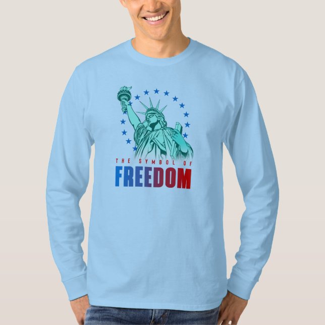 T-shirt Le symbole de la liberté | Manches longues pour ho (Devant)