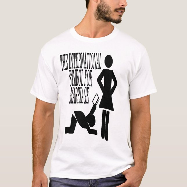 T-shirt Le symbole international pour le mariage (Devant)