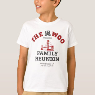 T-shirt Le T pour enfants du rassemblement de la famille W