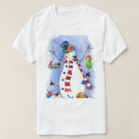 Le T Shirt du Bonhomme de Neige le Plus Heureux
