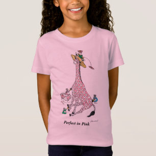 T-Shirt Le T-shirt, girafe rose, "se perfectionnent dans