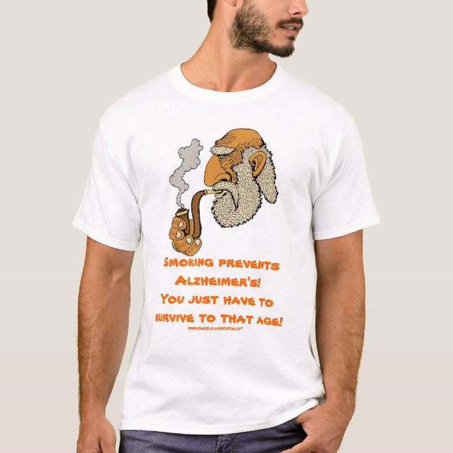 T-shirt Le tabagisme empêche la conception drôle du (Devant)