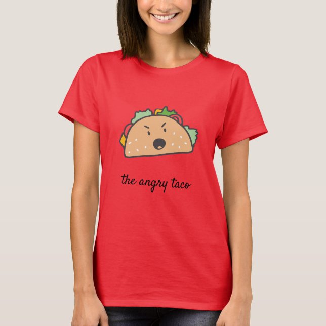 T-shirt Le Taco en colère (Devant)
