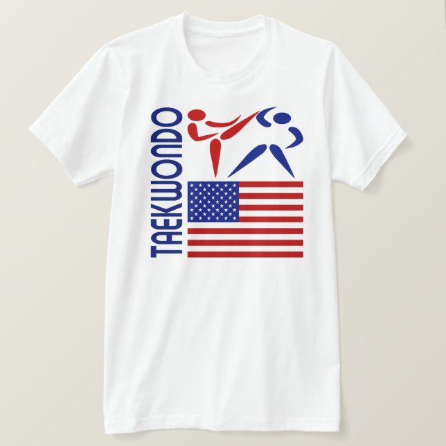 T-shirt Le Taekwondo Etats-Unis (Design devant)