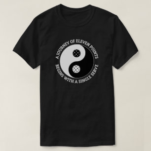 T-shirt Le Tao de Pickleball Drôle Yin Yang Pickleball