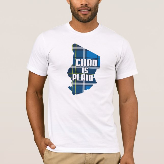 T-shirt Le Tchad est plaid (Devant)