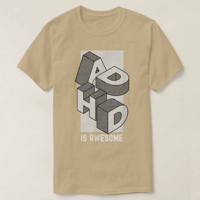 T-shirt Le TDAH est génial, la neurodiversité, la superpui (Design devant)