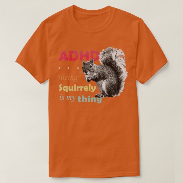 T-shirt Le TDAH est génial Rétro (Design devant)