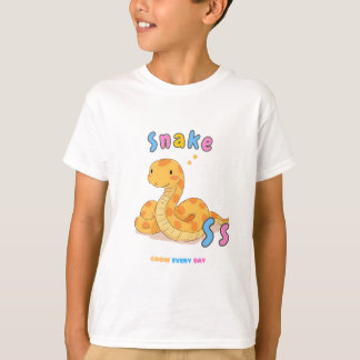 T-shirt Le Tee de l'alphabet «S est pour serpent» – Grandi