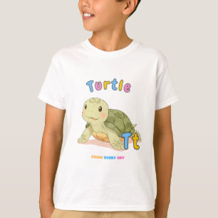 T-shirt Le Tee de l'alphabet «T est pour Tortue» – Grandir