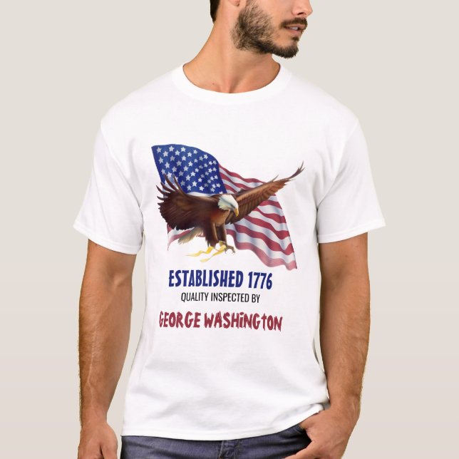 T-shirt Le Tee de Qualité "Approuvé par Washington" (Devant)