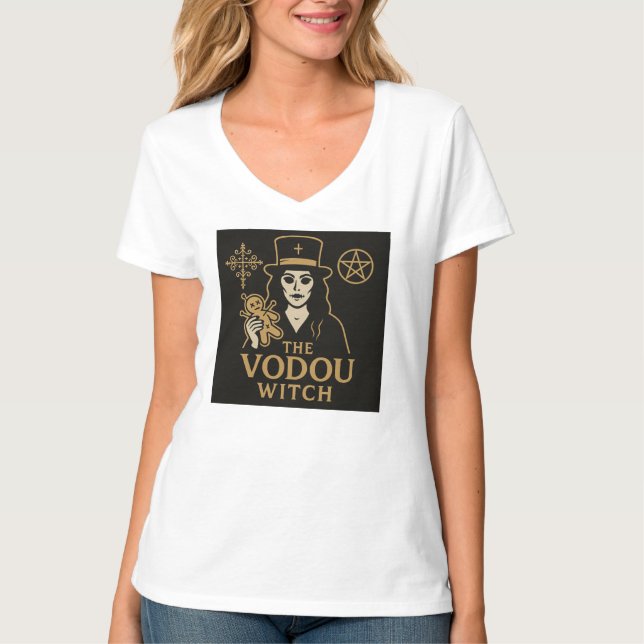 T-shirt Le tee logo Vodou Witch. (Devant)