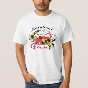 T-shirt Le tee - shirt d'amant de crabe du Maryland cuit à