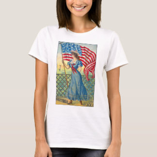 T-shirt Le tee - shirt de la femme de cru 4 juillet