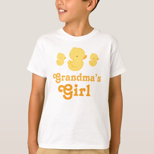 T-shirt Le tee - shirt de l'enfant de canard de jaune de (Devant)