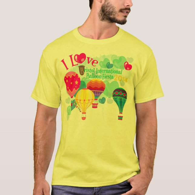T-shirt Le tee - shirt de l'homme de fiesta de ballon de (Devant)
