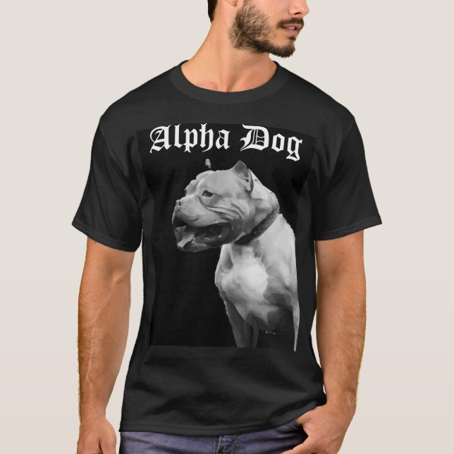 T-shirt Le tee - shirt des alpha de chien hommes de (Devant)
