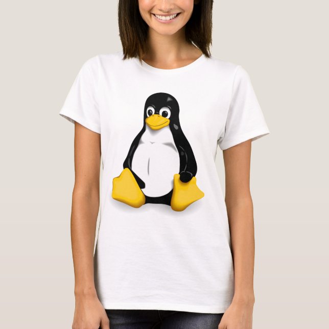 T-shirt Le tee - shirt des femmes de Linux Tux (Devant)