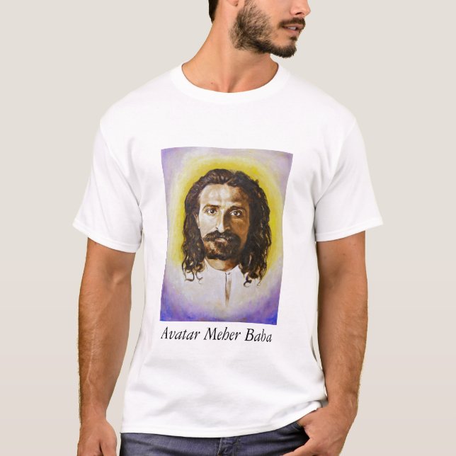 T-shirt le tee - shirt des hommes avec le portrait du baba (Devant)
