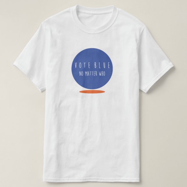T-shirt Le tee - shirt des hommes bleus d'économie de vote (Design devant)