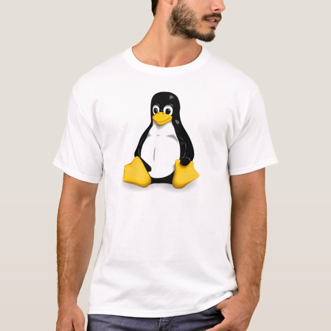 T-shirt Le tee - shirt des hommes de Linux Tux (Devant)
