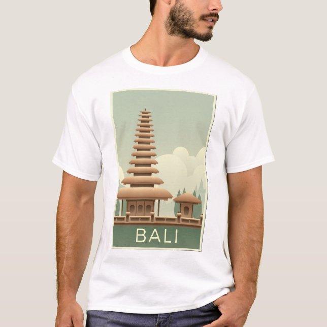 T-shirt Le temple balinais traditionnel (Devant)
