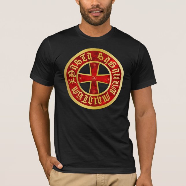 T-shirt Le Templer croix tee-shirt imprime mutuellement (Devant)