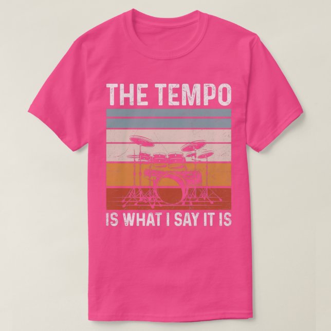 T-shirt Le tempo est ce que je dis qu'il est Design pour u (Design devant)