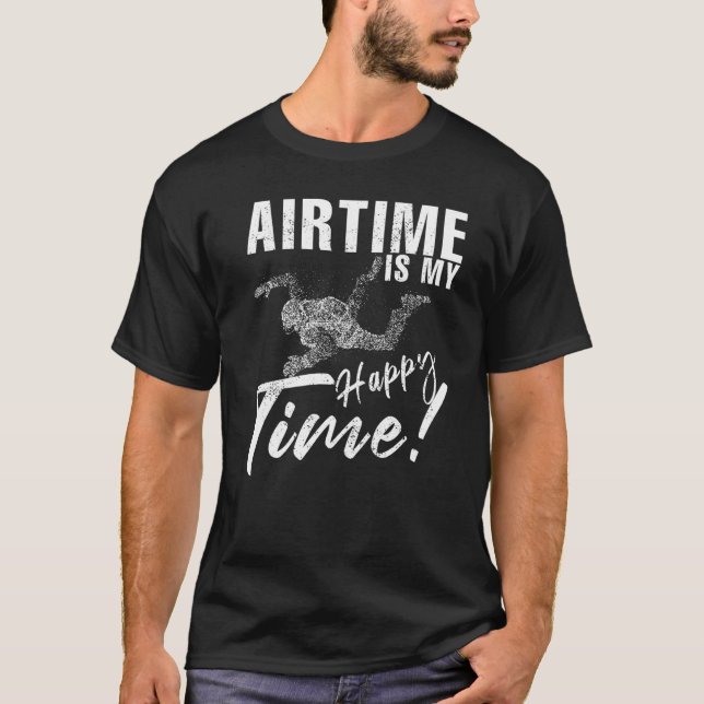 T-shirt Le Temps D'Air Est Mon Joyeux Temps À Dire Parachu (Devant)