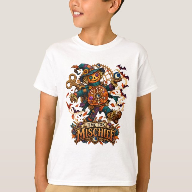 T-shirt Le Temps de la Malice : Épouvantail Mécanique (Devant)