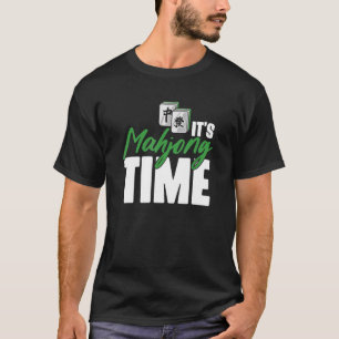 T-shirt Le temps du Mahjong chinois dit pour les joueurs