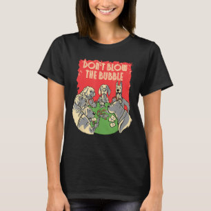 T-shirt Le temps est de la Bubble Casino Poker Poker Carte