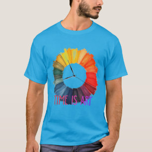 T-shirt Le temps est de l'art – Concept de flux d'existenc