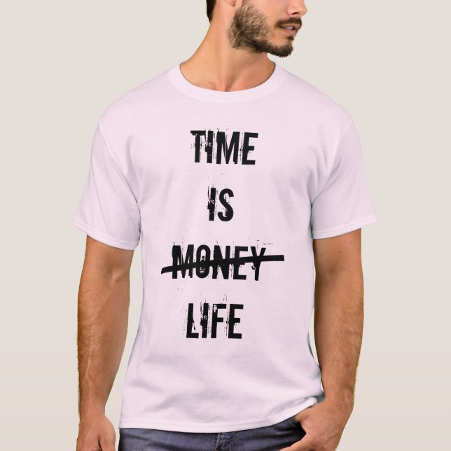 T-shirt "Le temps est la vie" (Devant)